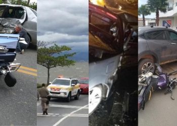 Final de semana foi violento nas estradas de Santa Catarina