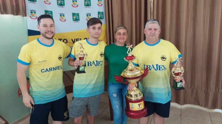 Salto Veloso sediou TaÃ§a Pai e Filho na modalidade da bocha