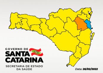 Em nova matriz de risco, regiÃ£o Meio-Oeste segue no risco potencial alto para o CoronavÃ­rus em SC