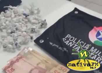 Homem engole pedras de crack para nÃ£o ser preso em JaraguÃ¡ do Sul