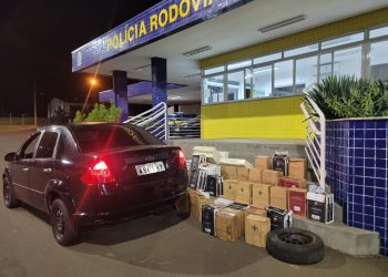 PRF faz apreensÃ£o de 300 garrafas de vinhos na BR-282 em JoaÃ§aba