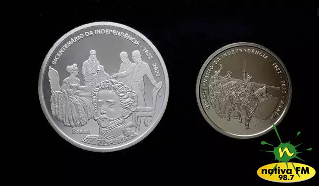 BC lanÃ§a moedas comemorativas pelos 200 anos da IndependÃªncia