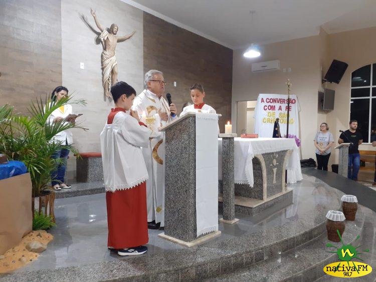 Devotos participam da 1Âª noite do TrÃ­duo da Festa de SÃ£o CristÃ³vÃ£o