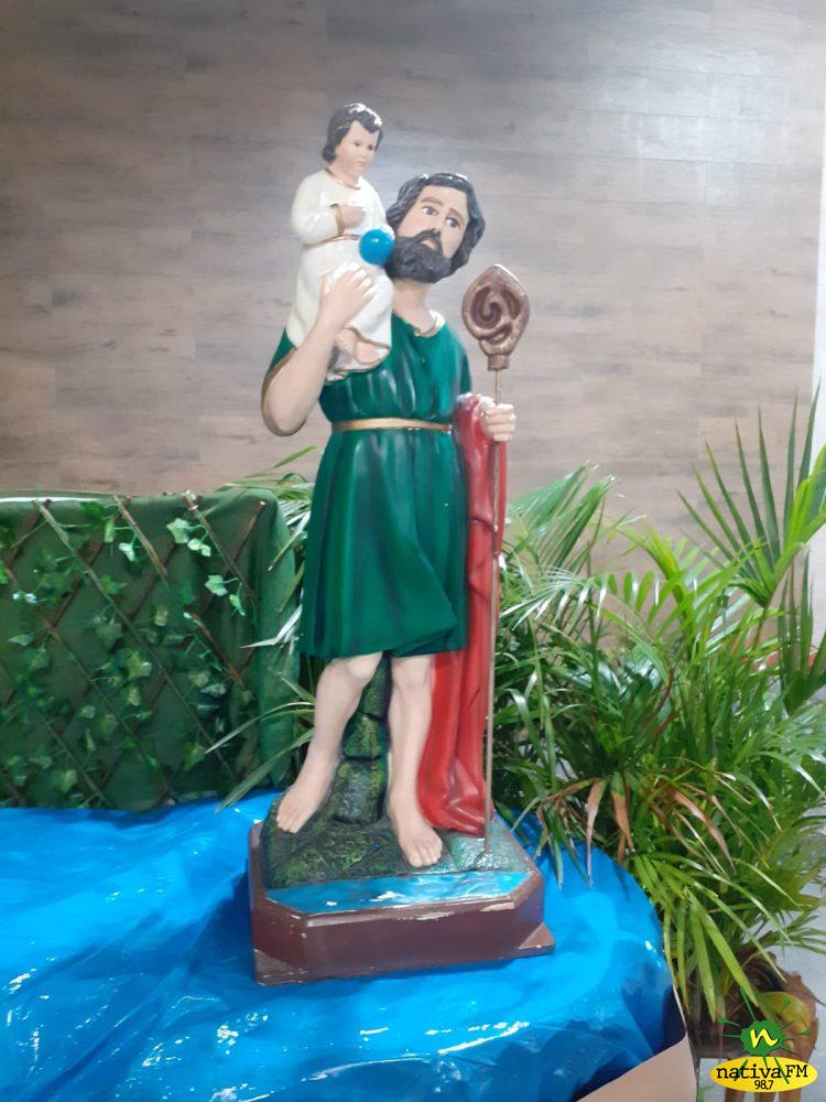 Devotos participam da 1Âª noite do TrÃ­duo da Festa de SÃ£o CristÃ³vÃ£o