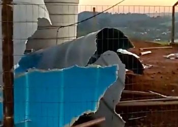 VÃ¢ndalos depredam caixas dâÃ¡gua em ZortÃ©a (vÃ­deo)