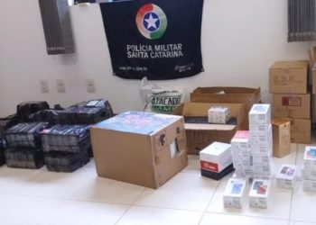 Ação da PMRv e Receita Federal apreende cigarros eletrônicos e mercadorias importadas