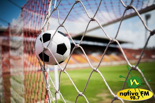 Soccer into goal success concept