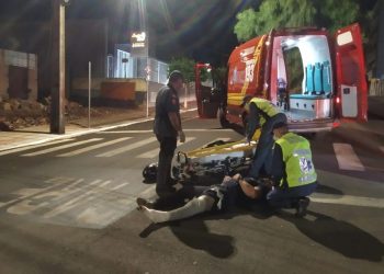 Colisão deixa motociclista ferido em Xanxerê