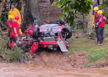 Localizado corpo de idoso que teve veículo arrastado pelas águas em Ipira