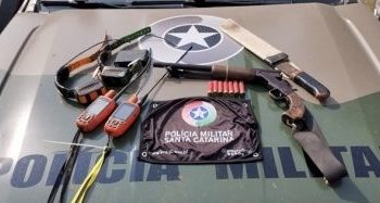 Homem é preso em Irani por caça ilegal e tem arma apreendida