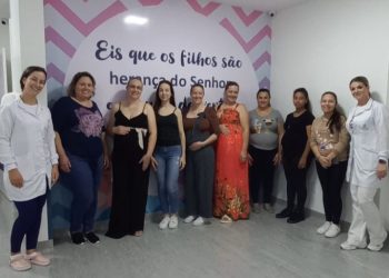 Grupo de gestantes de Zortéa visita maternidade do Hospital Nossa Senhora das Dores em Capinzal