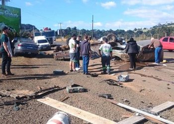 Vice-prefeito de Pinheiro Preto sofre grave acidente e está hospitalizado em Videira