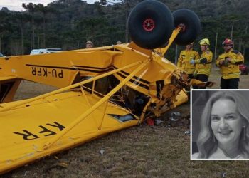 Morre segunda vítima da queda de avião na Serra de SC