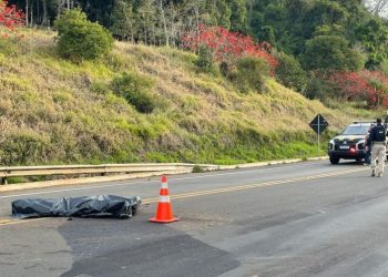 Motociclista de Concórdia morre em colisão na BR-153 entre SC e RS