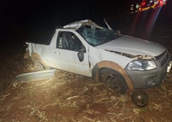 Acidente na SC-305 deixa motorista de 73 anos morto após capotamento