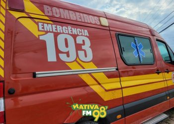 Motociclista fica ferido após queda provocada por estouro de pneu em Capinzal