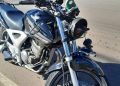 Colisão entre carro e moto é registrada próximo ao trevo de acesso para Piratuba