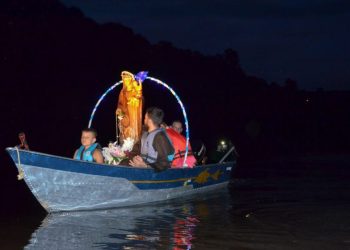 Imagem da Padroeira Nossa Senhora dos Navegantes inicia peregrinação pelas comunidades urbanas e rurais de Ouro
