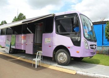 Ônibus Lilás esteve em Zortéa levando orientação sobre violência contra a mulher e serviços sociais