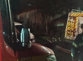Princípio de incêndio em residência mobiliza Bombeiros em Santa Cecília