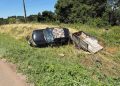 Saída de pista na BR-470 deixa mulher ferida em Campos Novos