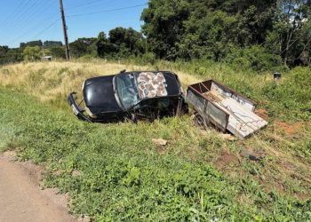 Saída de pista na BR-470 deixa mulher ferida em Campos Novos