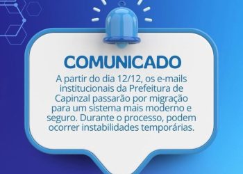Serviços de e-mail da Prefeitura de Capinzal passarão por migração a partir desta semana