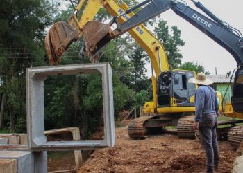Obra da nova ponte em Zortéa avança em ritmo acelerado