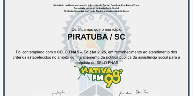 Por: Imprensa Oficial Piratuba