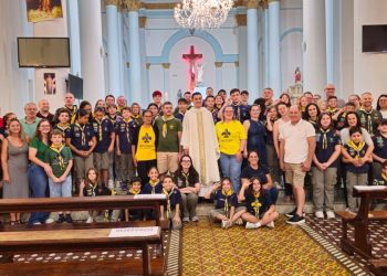 Santa Missa marcou ponto alto das celebrações do Dia do Escoteiro em Capinzal